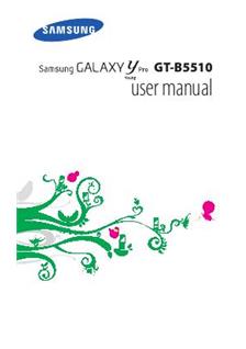 Samsung Galaxy Y Pro Duos manual. Camera Instructions.